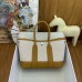 Replica Handbag Store Neo Garden Party 23 Bag in Canvas and Chai Negonda Calfskin