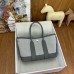 Replica Handbag Store Neo Garden Party 23 Bag in Canvas and Gris Meyer Negonda Calfskin