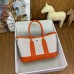 Replica Handbag Store Neo Garden Party 23 Bag in Canvas and Orange Negonda Calfskin