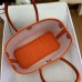 Replica Handbag Store Neo Garden Party 23 Bag in Canvas and Orange Negonda Calfskin