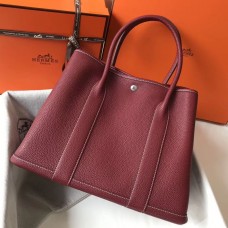 Replica Handbag Store Garden Party 36 Bag In Bordeaux Clemence Leather
