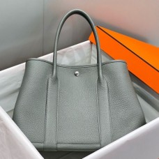 Replica Handbag Store Garden Party 36 Bag In Gris Meyer Clemence Leather