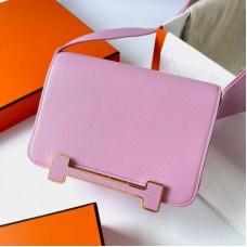 Replica Handbag Store Geta Handmade Bag in Mauve Sylvestre Mysore Goatskin Leather GHW