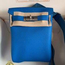 Replica Handbag Store Hac a Dos PM Backpack in Blue Hydra Togo Leather