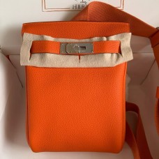 Replica Handbag Store Hac a Dos PM Backpack in Orange Togo Leather
