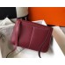 Replica Handbag Store Halzan Bag In Bordeaux Clemence Leather
