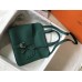 Replica Handbag Store Halzan Bag In Malachite Clemence Leather