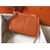 Replica Handbag Store Halzan Bag In Orange Clemence Leather