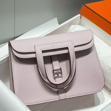 Replica Handbag Store Halzan 25 Bag in Mauve Pale Clemence Leather