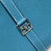 Replica Handbag Store Halzan 25 Bag in Blue Jean Clemence Leather