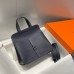 Replica Handbag Store Halzan 25 Bag in Blue Nuit Clemence Leather