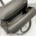 Replica Handbag Store Halzan 25 Bag in Gris Meyer Clemence Leather Replica Handbag Store Halzan 25 Bag in Gris Meyer Clemence Leather