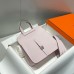 Replica Handbag Store Halzan 25 Bag in Mauve Pale Clemence Leather