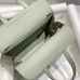 Replica Handbag Store Halzan 25 Bag in Vert Fizz Clemence Leather
