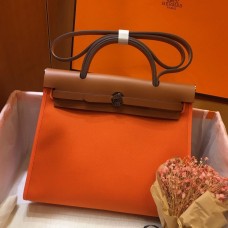 Replica Handbag Store Herbag Zip 31cm Bag In Brown And Orange