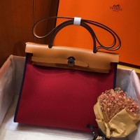 Replica Handbag Store Herbag Zip 31cm Bag In Brown And Red