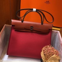 Replica Handbag Store Herbag Zip 31cm Bag In Camel And Bordeaux