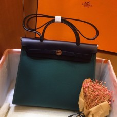 Replica Handbag Store Herbag Zip 31cm Bag In Navy And Green