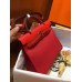 Replica Handbag Store Herbag Zip 31cm Bag In Red Toile And Leather