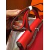 Replica Handbag Store Herbag Zip 31cm Bag In Red Toile And Leather