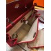 Replica Handbag Store Herbag Zip 31cm Bag In Red Toile And Leather