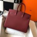 Replica Handbag Store Birkin 30cm 35cm Bag In Bordeaux Clemence Leather