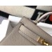 Replica Handbag Store Gray Epsom Kelly Mini II 20cm Handmade Bag