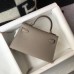 Replica Handbag Store Gray Epsom Kelly Mini II 20cm Handmade Bag
