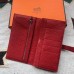 Replica Handbag Store Red Togo Leather Bearn Gusset Wallet