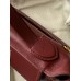 Replica Handbag Store 24/24 Mini 21 Handmade Bag in Rouge H Evercolor Leather