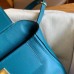 Replica Handbag Store 24/24 Mini 21 Handmade Bag in Vert Bosphore Evercolor Leather