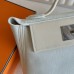 Replica Handbag Store 24/24 Mini 21 Handmade Bag in White Evercolor Leather