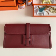 Replica Handbag Store Jige Elan 29 Clutch Bag In Bordeaux Swift Calfskin Replica Handbag Store Jige Elan 29 Clutch Bag In Bordeaux Swift Calfskin