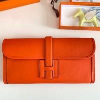 Replica Handbag Store Jige Elan 29 Clutch Bag In Orange Swift Calfskin Replica Handbag Store Jige Elan 29 Clutch Bag In Orange Swift Calfskin