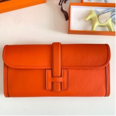 Replica Handbag Store Jige Elan 29 Clutch Bag In Orange Swift Calfskin Replica Handbag Store Jige Elan 29 Clutch Bag In Orange Swift Calfskin
