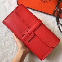 Replica Handbag Store Jige Elan 29 Clutch Bag In Red Epsom Leather Replica Handbag Store Jige Elan 29 Clutch Bag In Red Epsom Leather