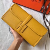 Replica Handbag Store Jige Elan 29 Clutch Bag In Yellow Epsom Leather Replica Handbag Store Jige Elan 29 Clutch Bag In Yellow Epsom Leather