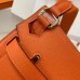 Replica Handbag Store Jypsiere Mini Handmade Bag In Orange Swift Calfskin