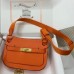 Replica Handbag Store Jypsiere Mini Handmade Bag In Orange Swift Calfskin