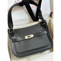Replica Handbag Store Jypsiere Mini Handmade Bag In Black Swift Calfskin