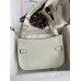 Replica Handbag Store Jypsiere Mini Handmade Bag In Beton Swift Calfskin
