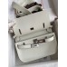 Replica Handbag Store Jypsiere Mini Handmade Bag In Beton Swift Calfskin