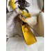 Replica Handbag Store Jypsiere Mini Handmade Bag In Jaune Ambre Swift Calfskin Replica Handbag Store Jypsiere Mini Handmade Bag In Jaune Ambre Swift Calfskin