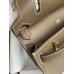 Replica Handbag Store Jypsiere Mini Handmade Bag In Taupe Swift Calfskin
