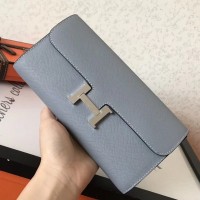 Replica Handbag Store Blue Lin Epsom Constance Long Wallet Replica Handbag Store Blue Lin Epsom Constance Long Wallet