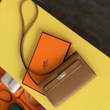 Replica Handbag Store Kelly Classique To Go Wallet In Gold Epsom Calfskin