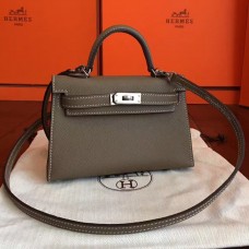 Replica Handbag Store Kelly Mini II Handmade Bag In Taupe Epsom Leather Replica Handbag Store Kelly Mini II Handmade Bag In Taupe Epsom Leather