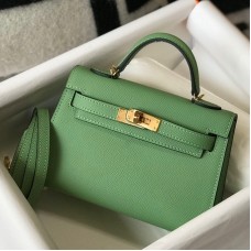 Replica Handbag Store Kelly Mini II Sellier Bag In Vert Criquet Epsom Leather Replica Handbag Store Kelly Mini II Sellier Bag In Vert Criquet Epsom Leather