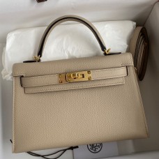 Replica Handbag Store Kelly Mini II Sellier Handmade Bag In Trench Epsom Calfskin