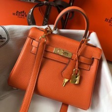 Replica Handbag Store Mini Kelly 20cm Bag In Orange Clemence Leather Replica Handbag Store Mini Kelly 20cm Bag In Orange Clemence Leather